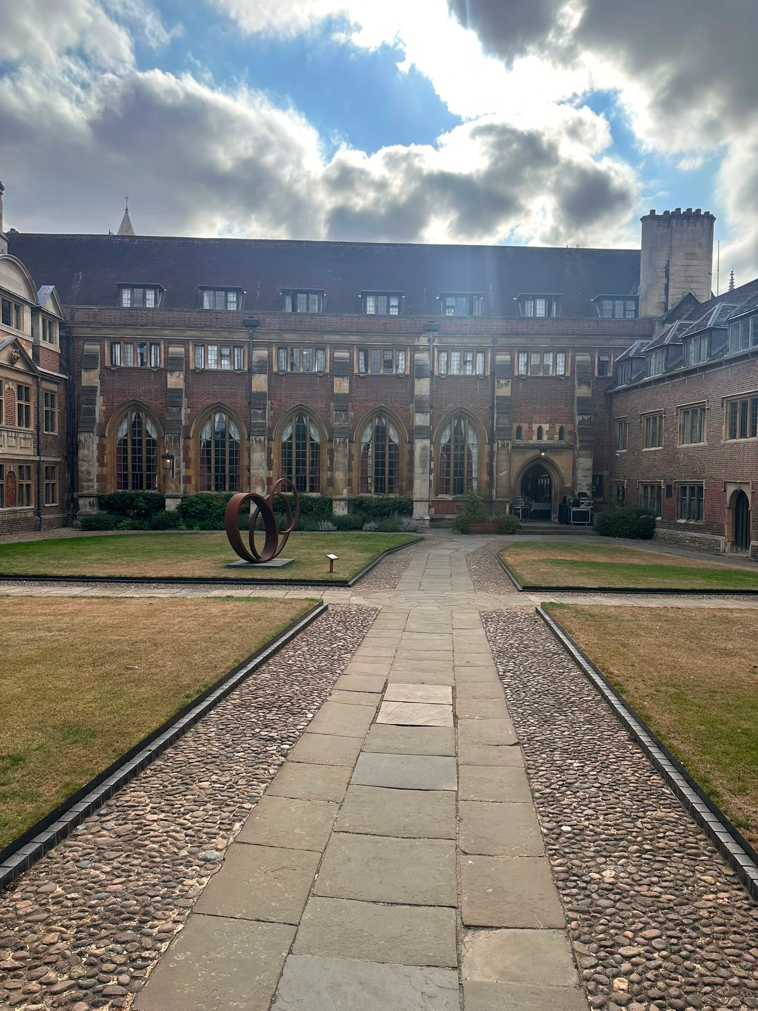 The courtyard at Pembroke College, Cambridge